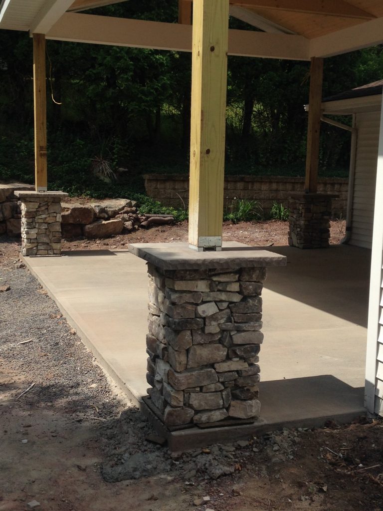 Stone Veneer Post